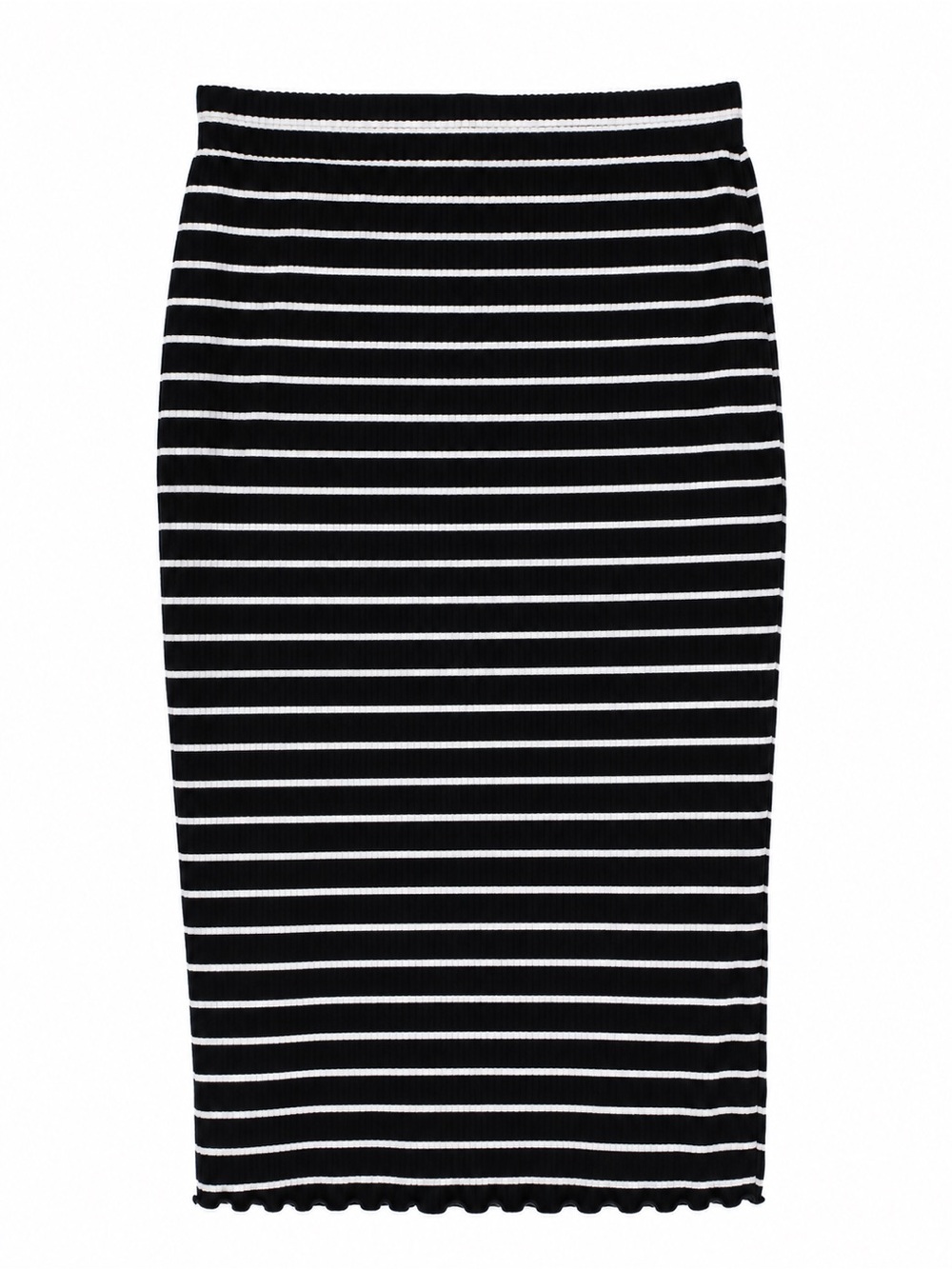 Popular 21 Women’s Striped Elastic Waist Midi Skirt Size Large